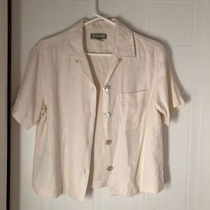 Tommy Bahama 100% Silk Button Up